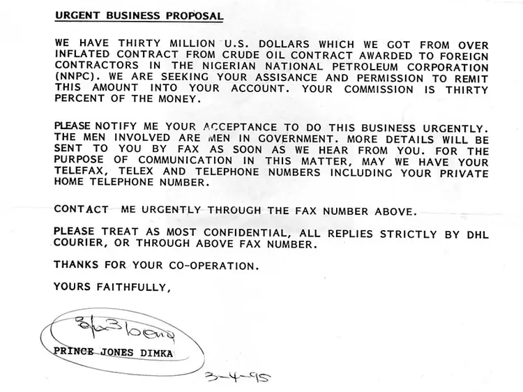 Nigerian Letter